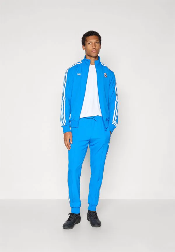 Спортивная куртка real madrid icon club wear Adidas Originals, Bluebird/White — фото 2