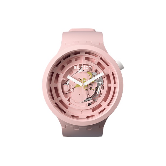 

SWATCH Часы Unisex 47mm Skeleton Watch SB03P100, Pink Watch Dial