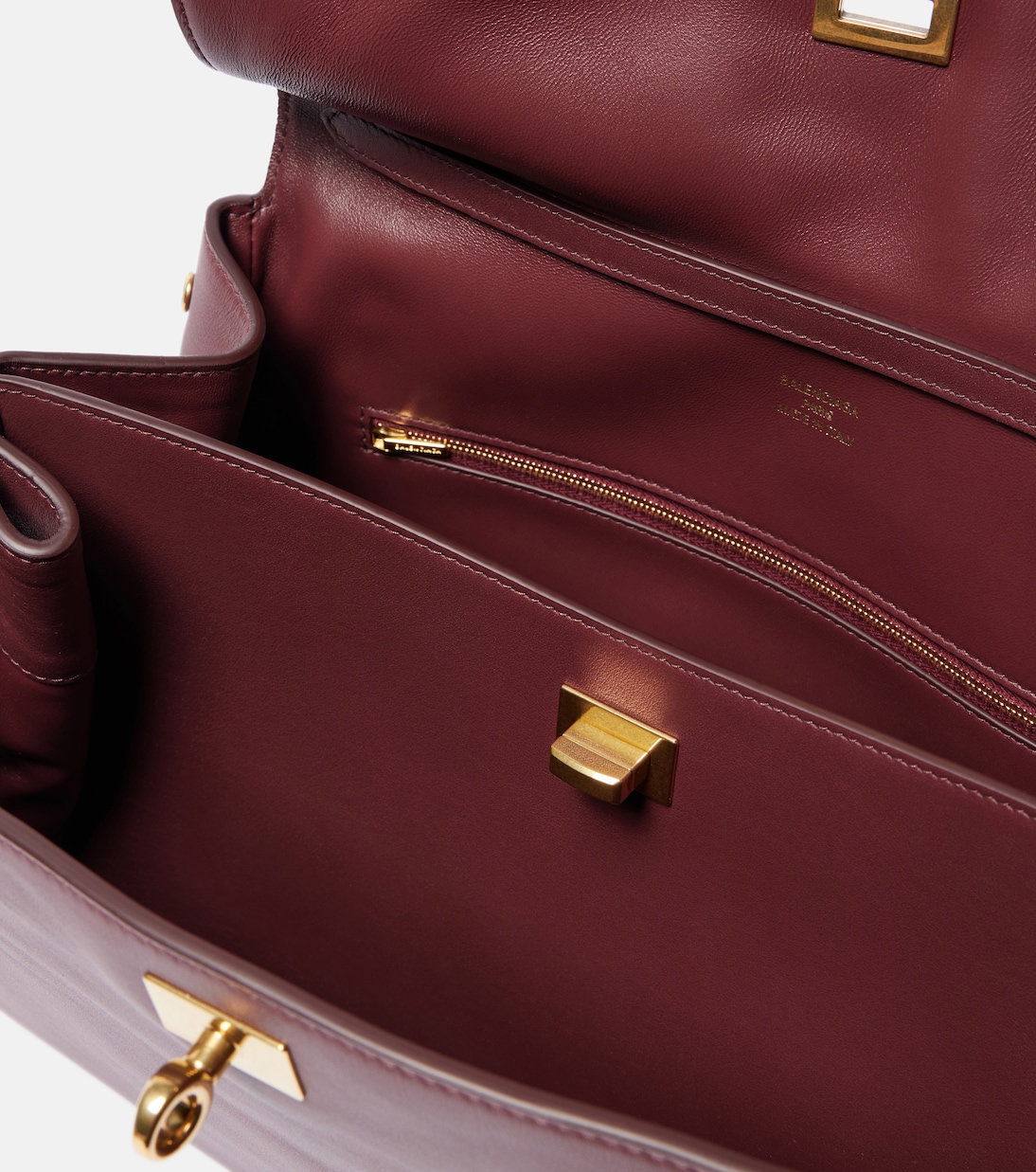 Средняя кожаная сумка Rodeo Balenciaga, Dark Burgundy — фото 3