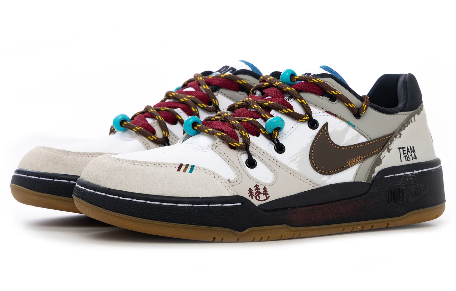 Nike Кроссовки Full Force Low top для скейтбординга мужские коричневые — фото 4