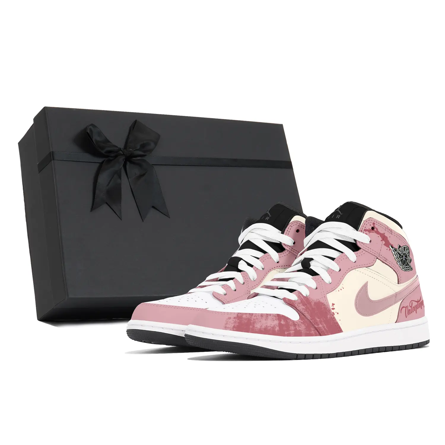 

Jordan Air 1 Dust, Honey, Box устойчивые к истиранию мид-топ винтажные баскетбольные кроссовки мужские розовые