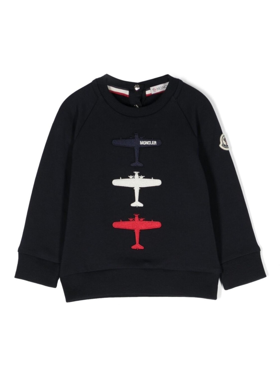

Moncler Enfant толстовка с вышивкой, синий