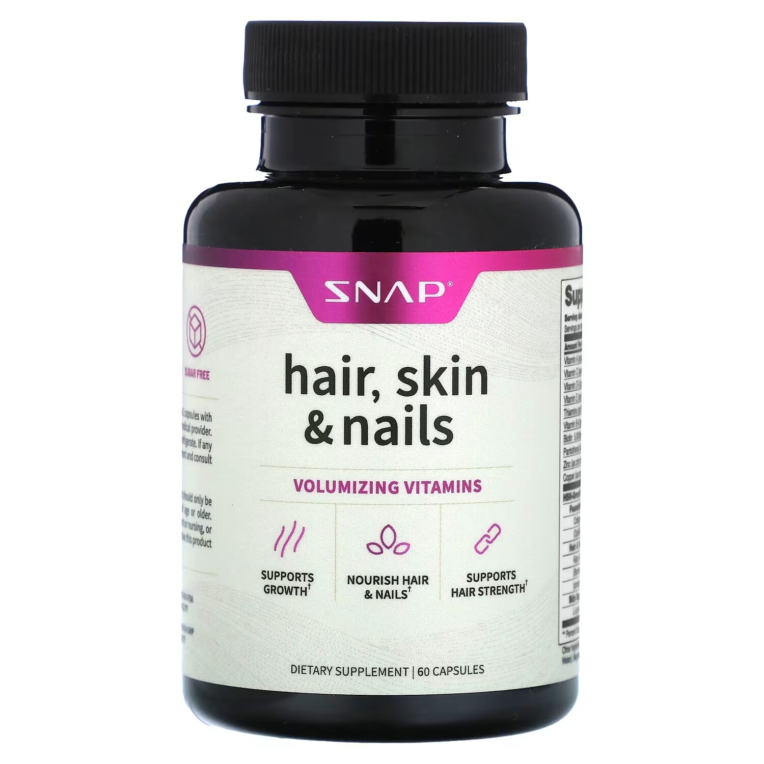 

Витамины Snap Supplements волосы, кожа и ногти, 60 капсул