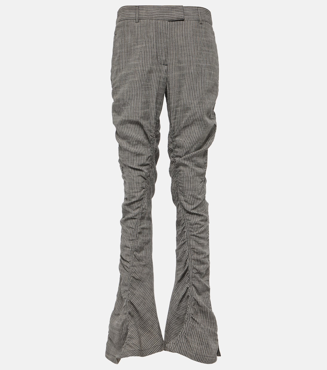 

Расклешенные брюки с принтом Paija Acne Studios, Grey Melange