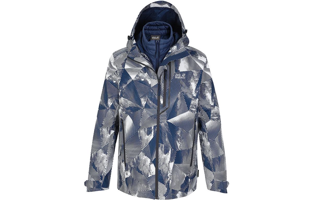 

JACK WOLFSKIN Ветровка мужская, Dark Indigo Pattern 8054