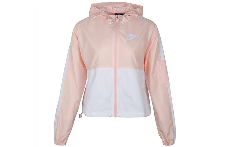 Nike Куртка женская выстиранная кораллово-красная с белым, Washed Coral Red/White — фото 3