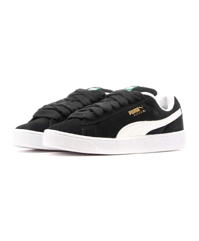 Замшевые кроссовки с кожаными элементами Puma, черный — фото 3