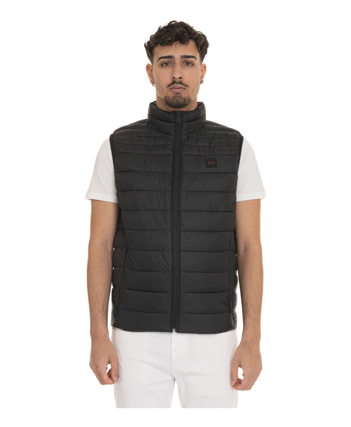 

Утепленный жилет с боковым логотипом Hugo, черный