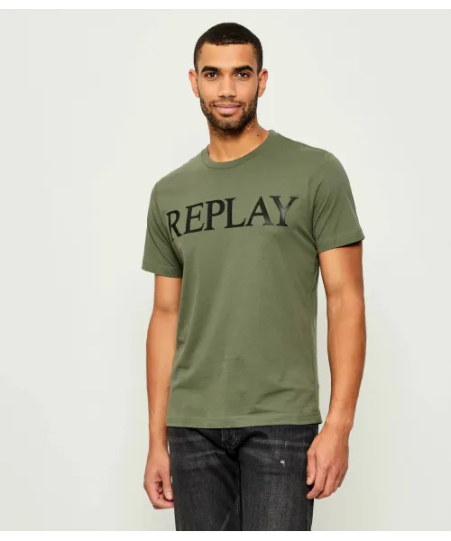 

Футболка Regular fit Replay, зеленый