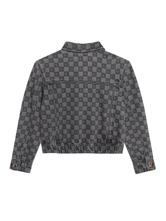 Джинсовая куртка обычного кроя R16119 S Michael Kors Kids, серый — фото 2