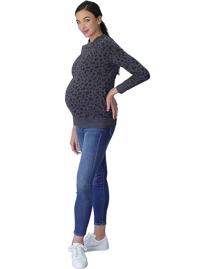 

Толстовка Ingrid & Isabel Maternity Printed Sweatshirt, цвет Grey Tonal Leopard