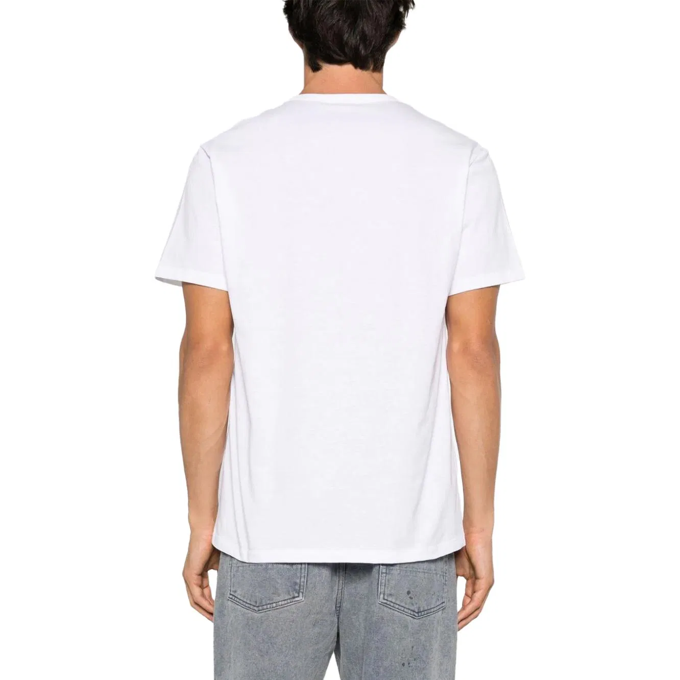 Футболка с принтом черепа Skull Printed Crewneck Alexander McQueen, White — фото 4