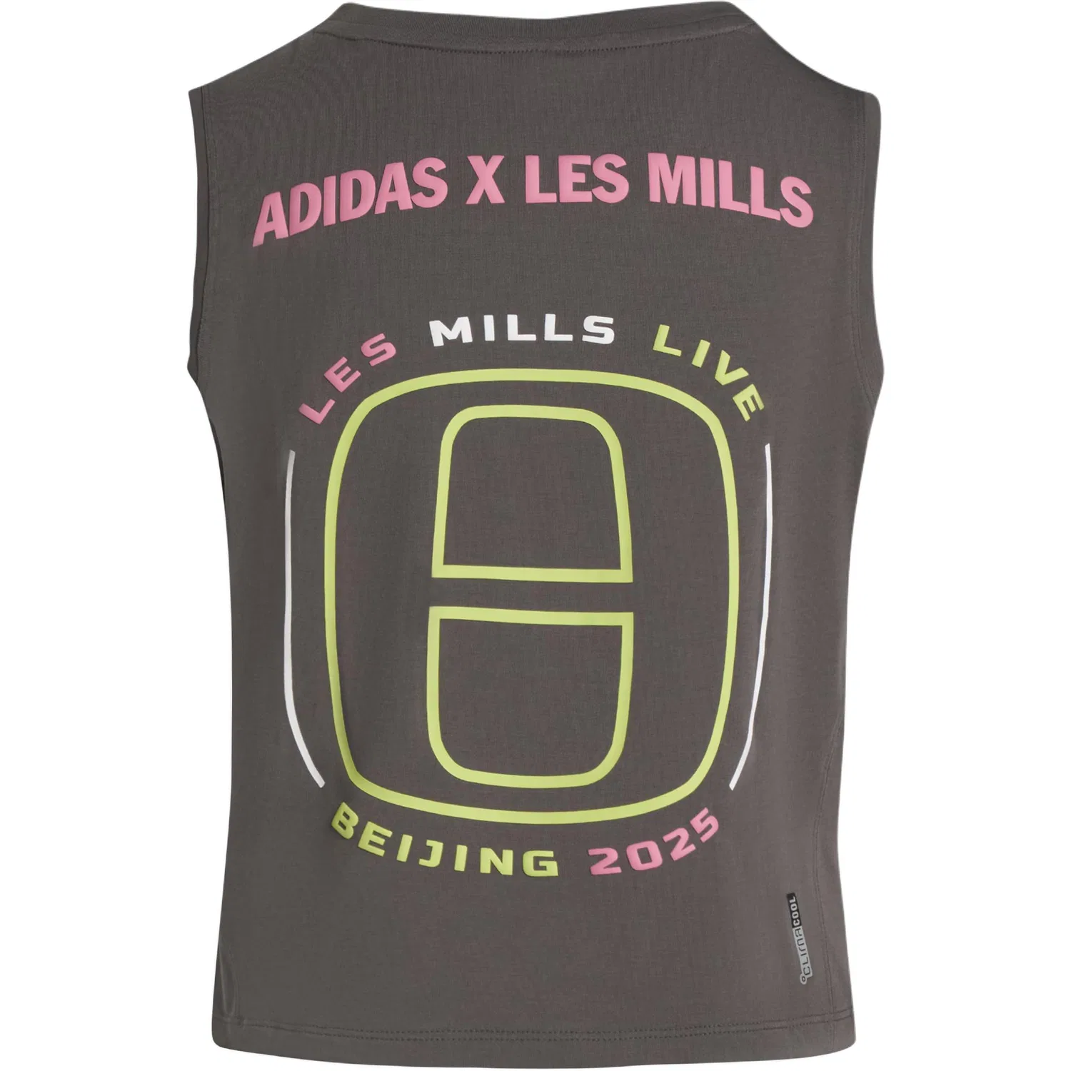 Спортивный топ x LAIMEI,LIANMINGKUAN Climacool LES MILLS SS25 BEIJING Tank Top для женщин, charcoal gray Adidas — фото 3