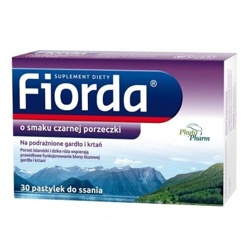 

Phytopharm, Фиорда, со вкусом черной смородины, 30 таблеток
