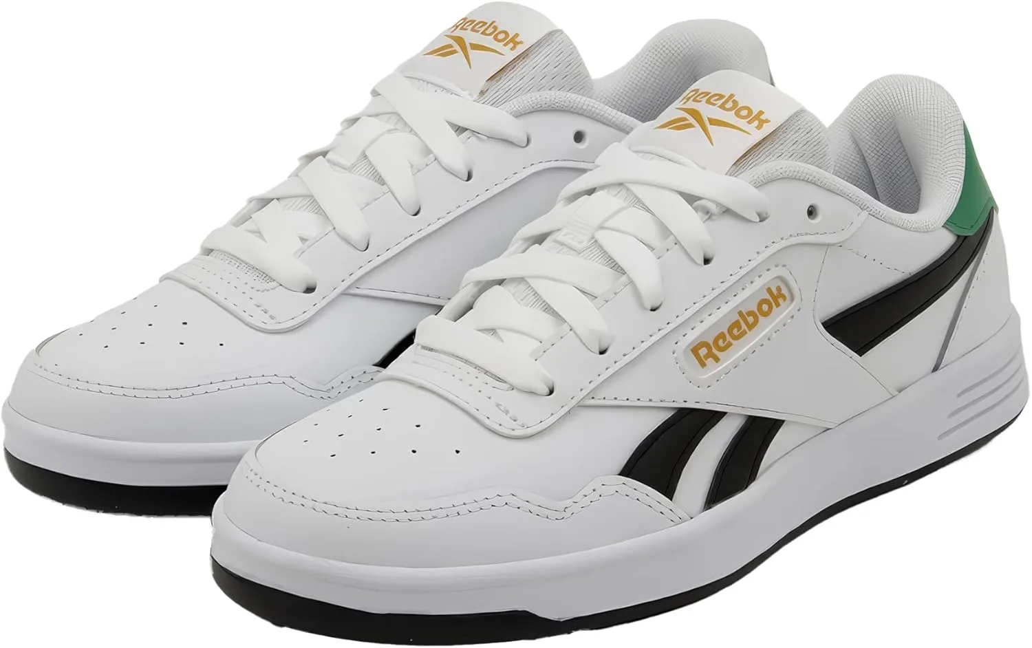 Кроссовки Reebok Court Advance унисекс для взрослых, белый/черный/зеленый — фото 2