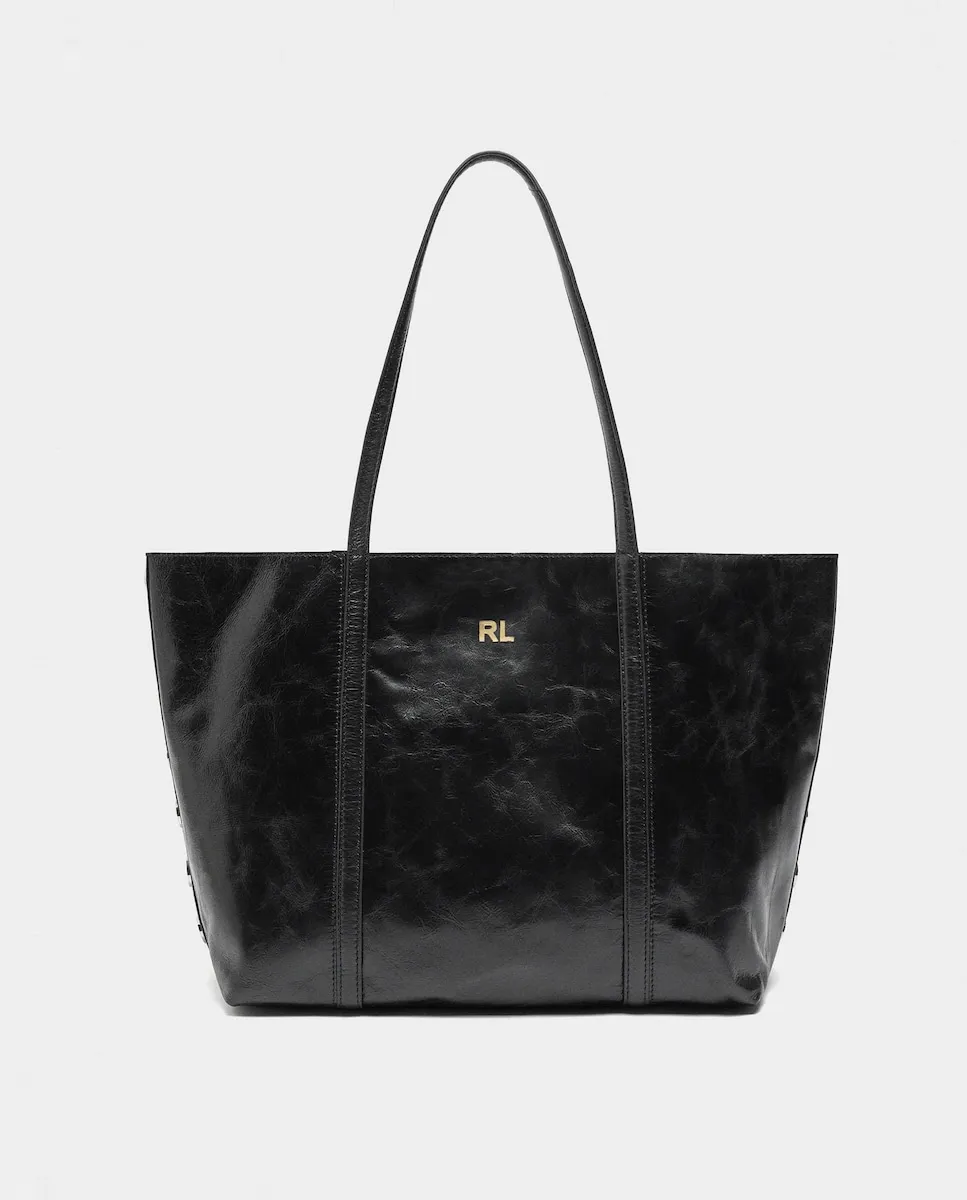 

Открытая сумка через плечо в стиле шоппер с декоративными заклепками Parfois, черный