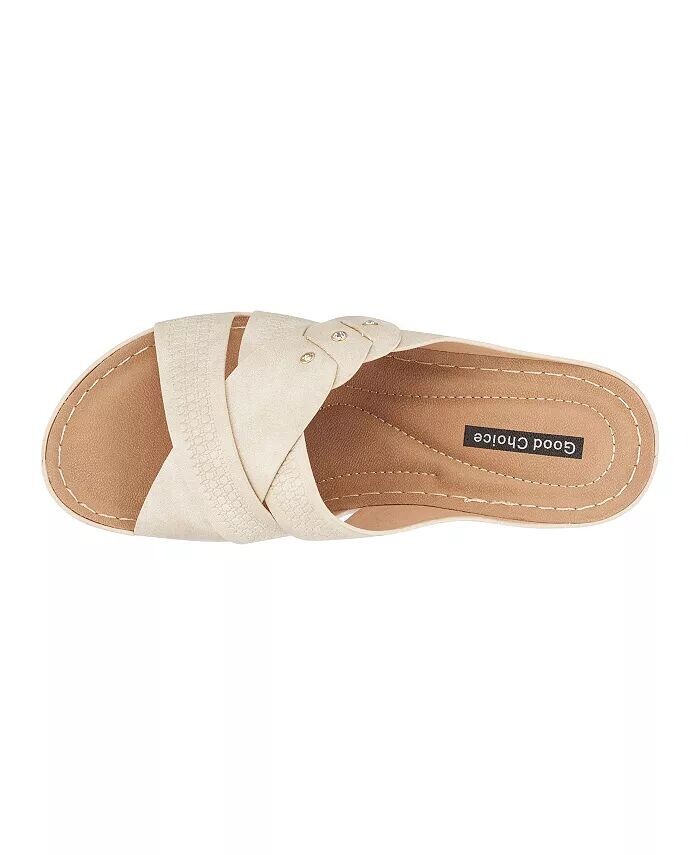 Женские босоножки Dorty на танкетке GC Shoes, белый — фото 4