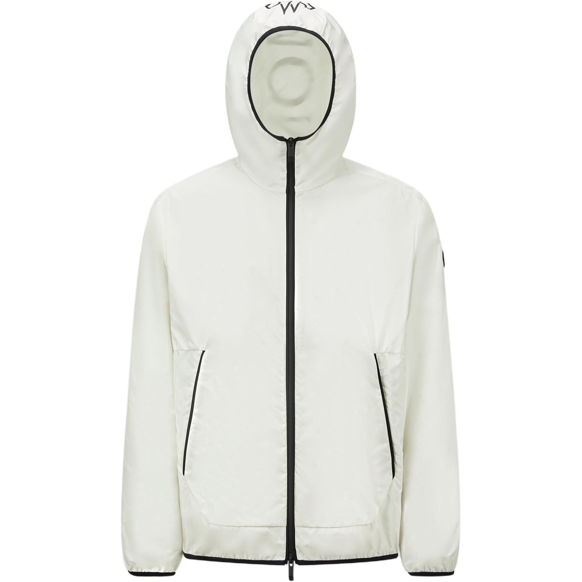 

Moncler Толстовка с капюшоном на молнии, Ivory White