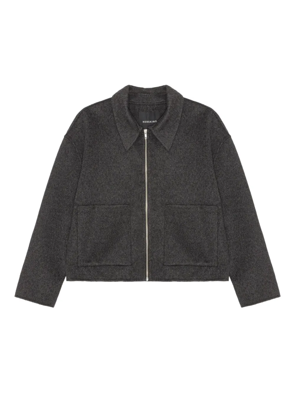 

Куртка на молнии с накладными карманами HERSKIND, серый
