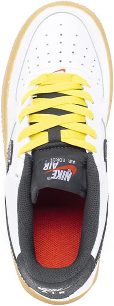 Мужские кроссовки Nike Air Force 1, белый/желтый — фото 4