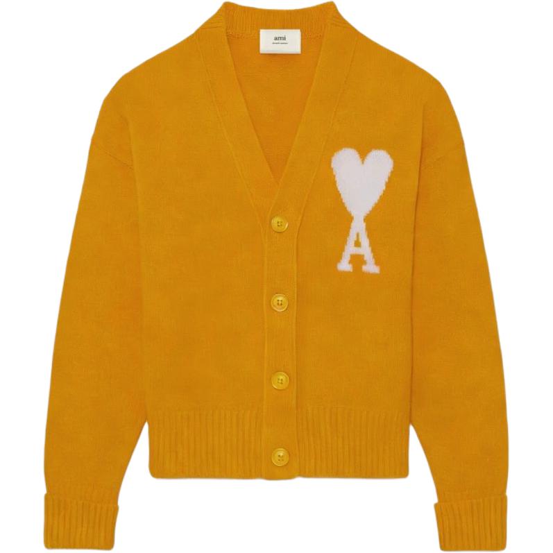 

AMIPARIS Свитер Unisex Yellow V-образный вырез Moderate