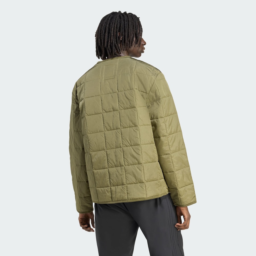 Куртка межсезонная ADIDAS ORIGINALS Quilted, оливковый — фото 3