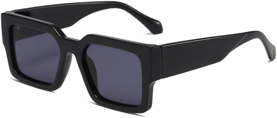 

Ретро солнцезащитные очки для женщин, модные, с широкими дужками, защита от УФ-излучения UV400, мужские солнцезащитные очки с серебристым зеркальным покрытием HVTVTLA, Black Grey