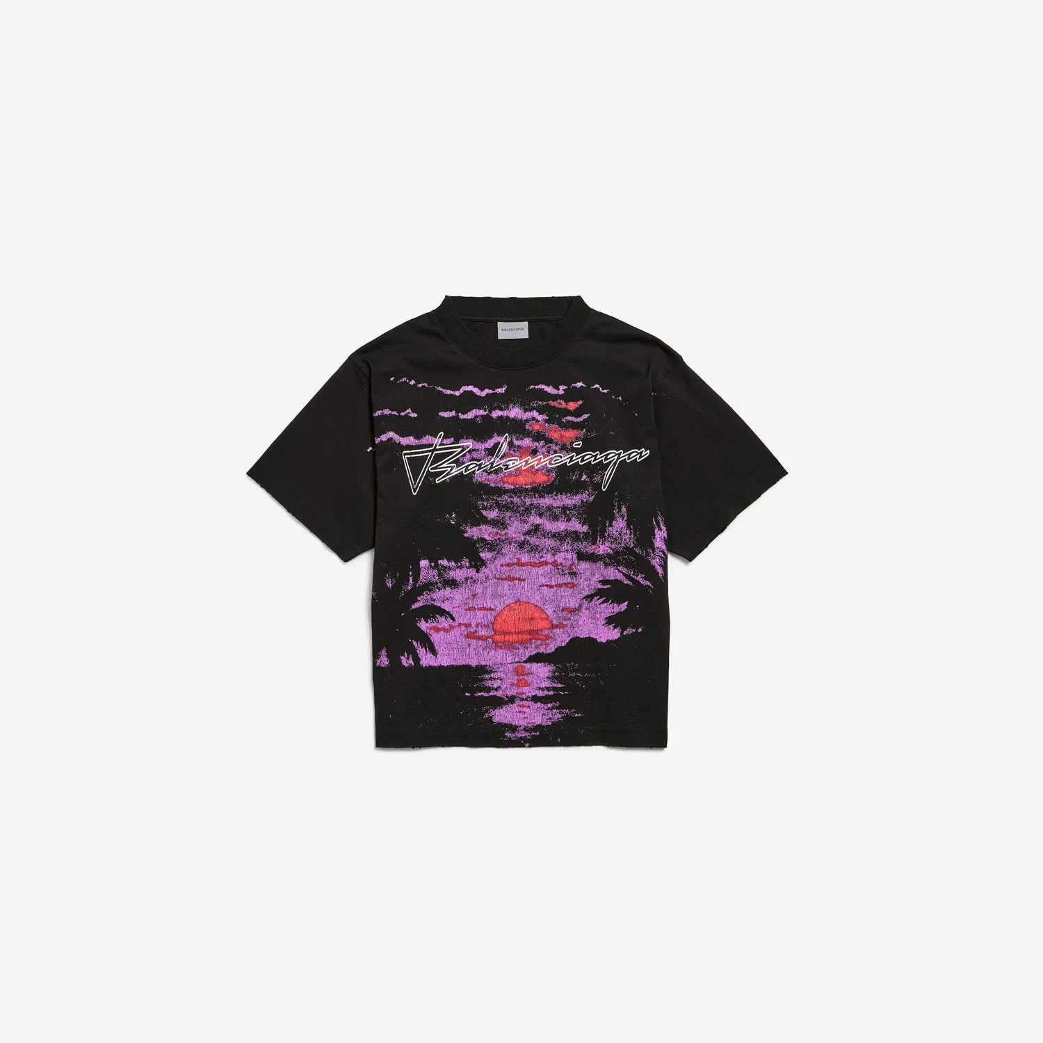 Женская футболка Dream Medium Fit черного цвета Balenciaga