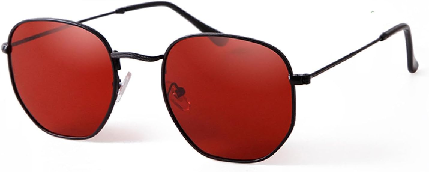 

Поляризованные ретро-солнцезащитные очки для женщин, ультралегкие красные очки с защитой от УФ-излучения UV400, шестиугольные винтажные очки для вождения, женские и мужские WNCKSQ, C6