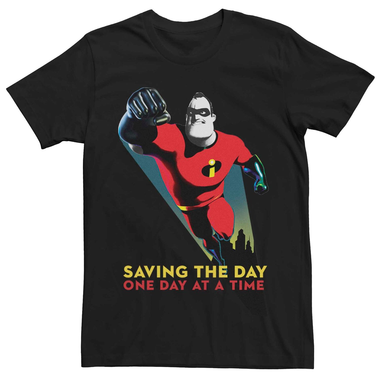 

Мужская футболка Disney Pixar Incredibles 2 Saving The Day Licensed Character