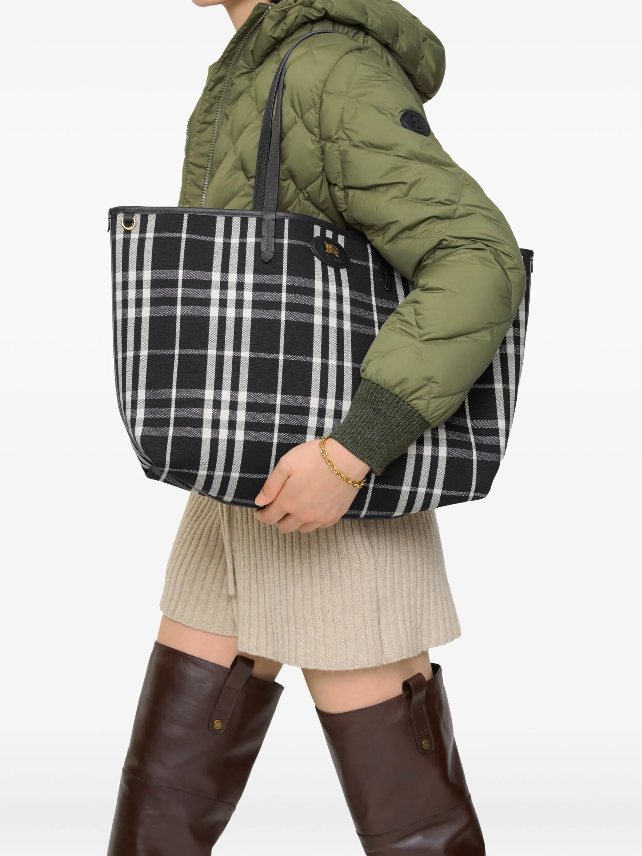 Двусторонняя сумка-тоут Medium Bloomsbury Burberry, черный — фото 2