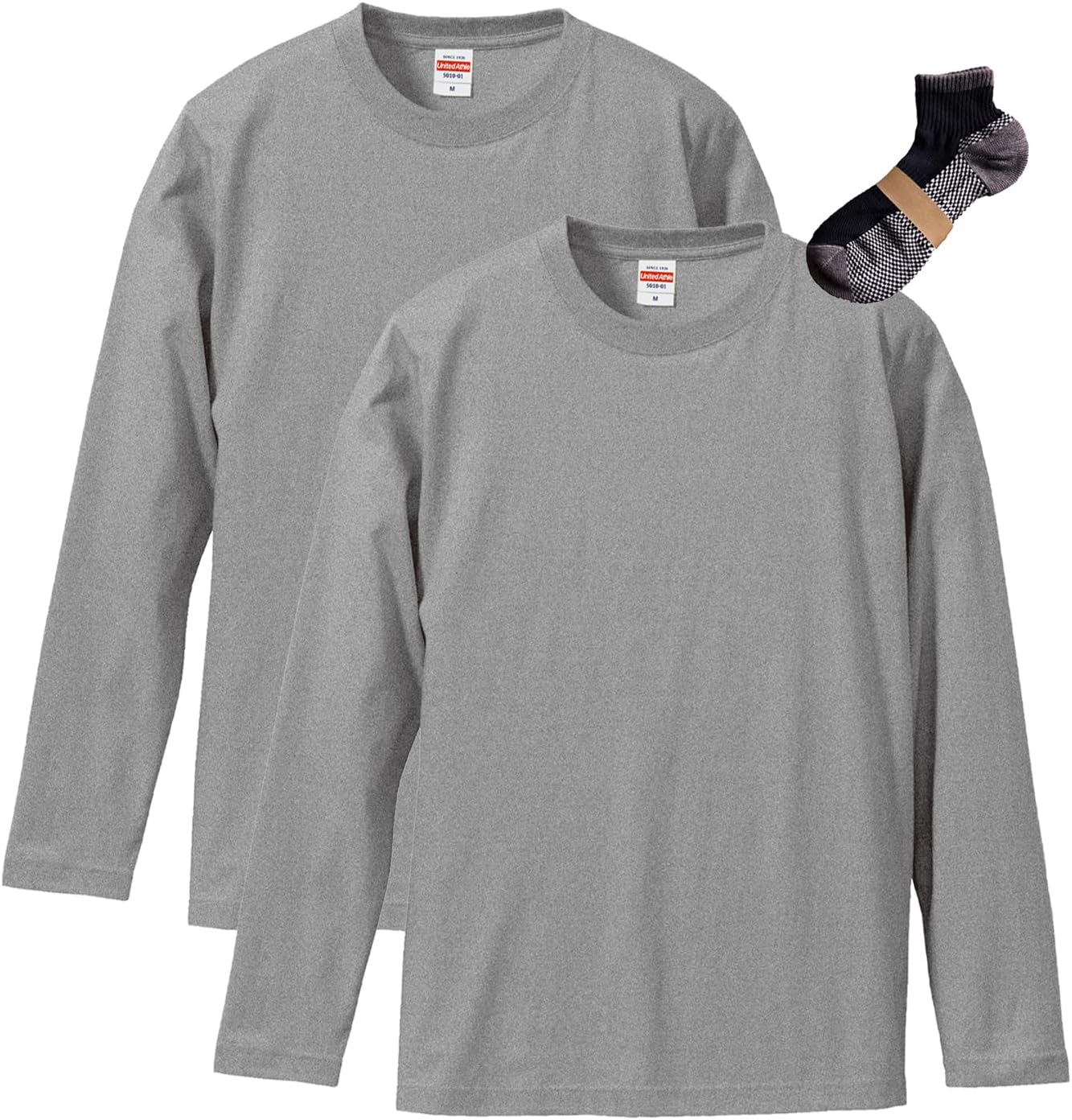 

Футболка с длинным рукавом мужская United Athle, серый