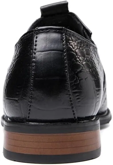 Лоферы кожаные Men's Slip-On Loafers, Black KswyyuwxgqI — фото 3