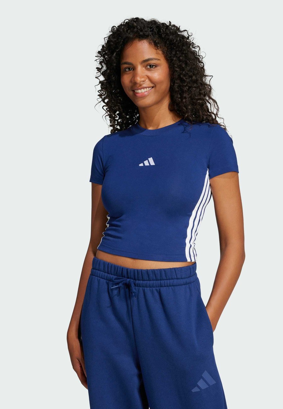 

Спортивная футболка Adidas Sportswear W 3S SJ T, Dark Blue White/Dark Blue