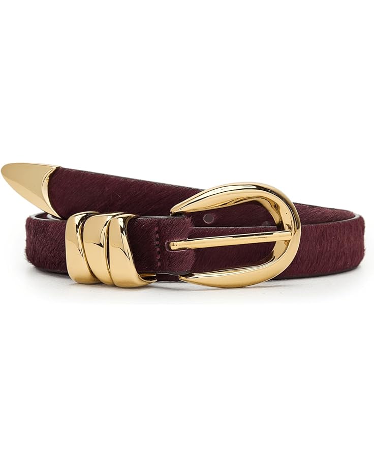 

Женский ремень Madewell Triple Metal Keeper Belt: Haircalf, Cabernet