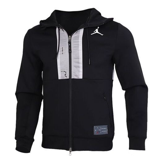 

Куртка Air Jordan Casual Sports Hooded Jacket 'Black Light Grey', черный