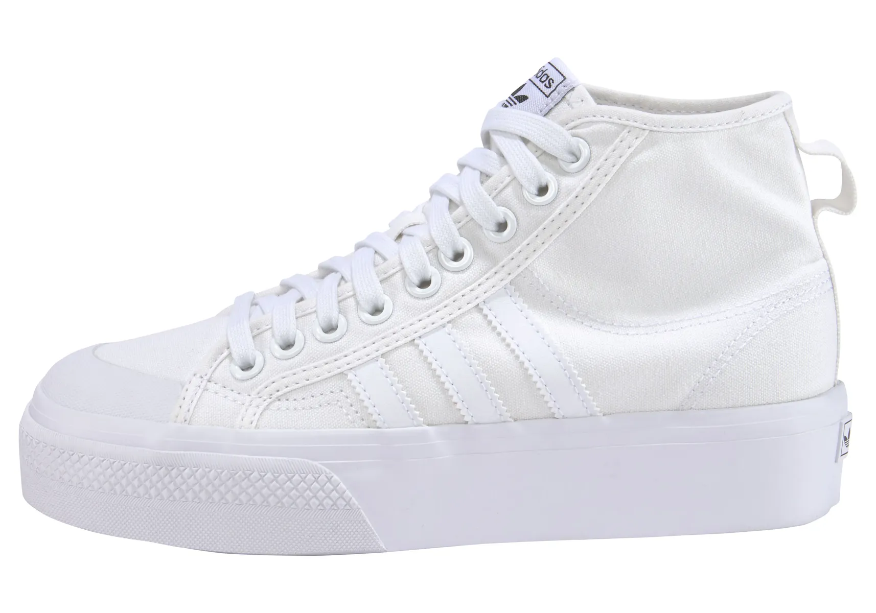 

Кроссовки Adidas Originals "NIZZA PLATFORM MID", цвет Cloud White / Cloud White / Cloud White