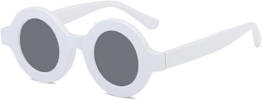 

Круглые солнцезащитные очки для женщин и мужчин, винтажные солнцезащитные очки с градиентным переходом, женские маленькие панк-солнцезащитные очки UV400 generic, White