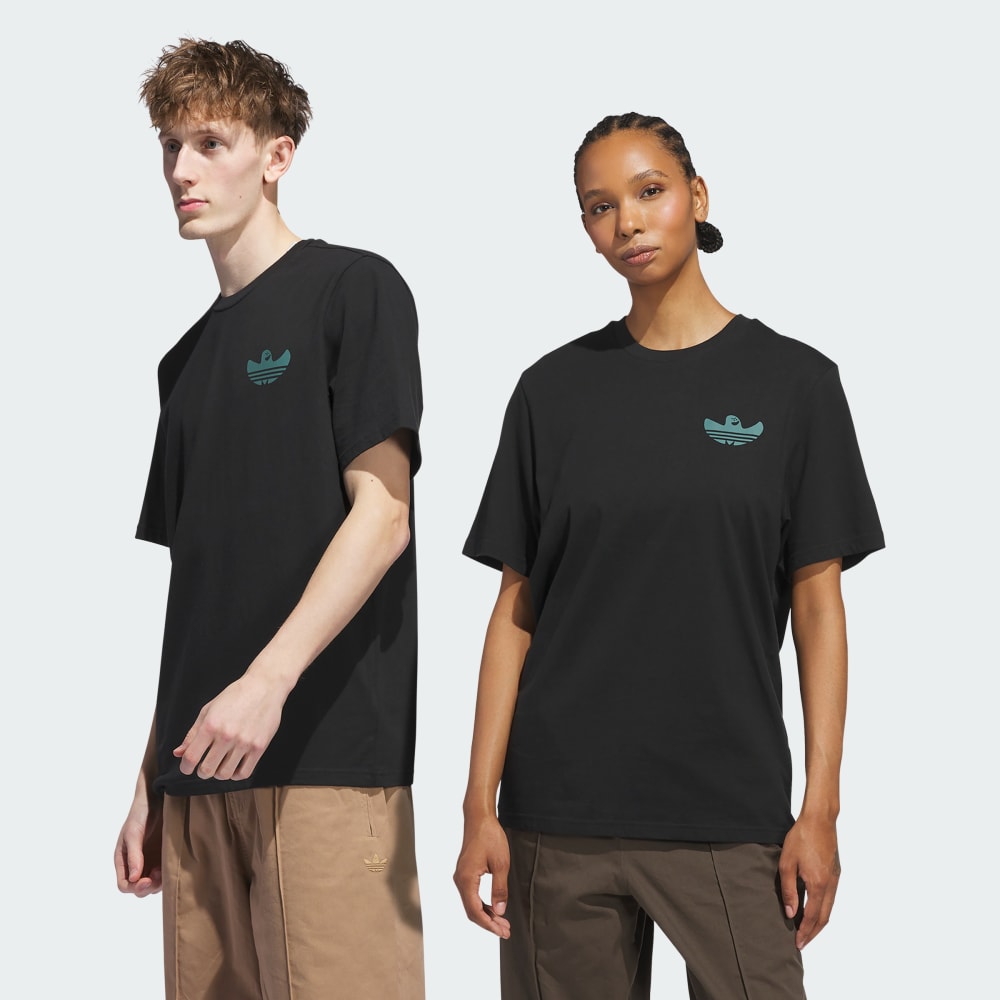

Спортивная футболка Adidas Shmoofoil Gonz Speedy Tee, цвет Black/Preloved Teal