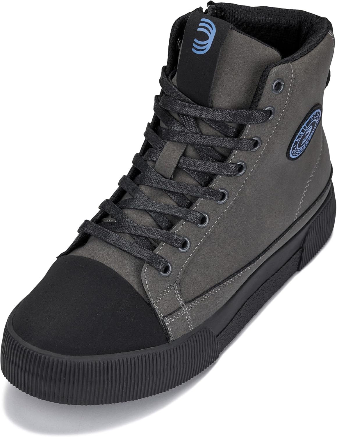 

Мужские невидимые ботинки-платформы CALTO - Высокие кроссовки с молнией и закрытым носком - Увеличение роста на 6 см, серый