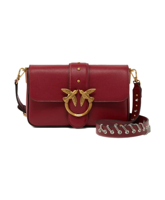 

Красная с золотом сумка через плечо AW25 Pinko, красный