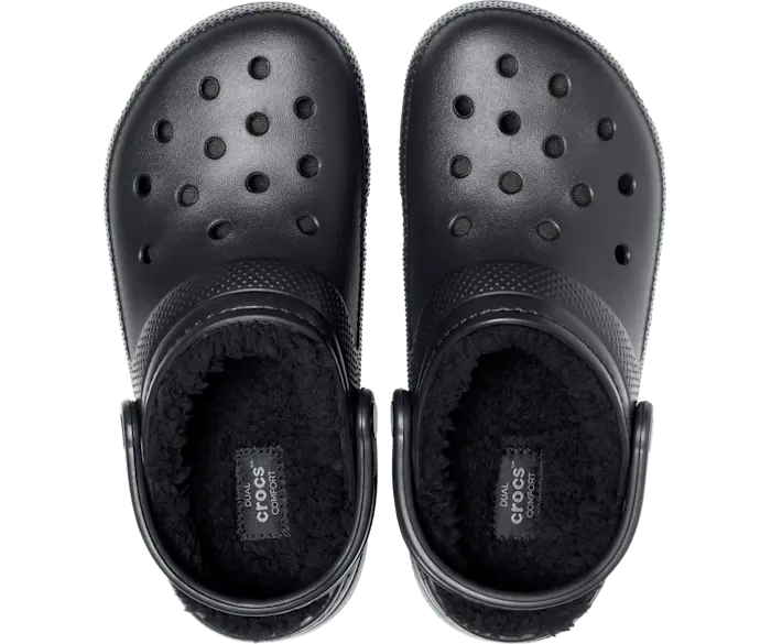 Классические сабо на подкладке Crocs мужские, цвет Black / Black — фото 3