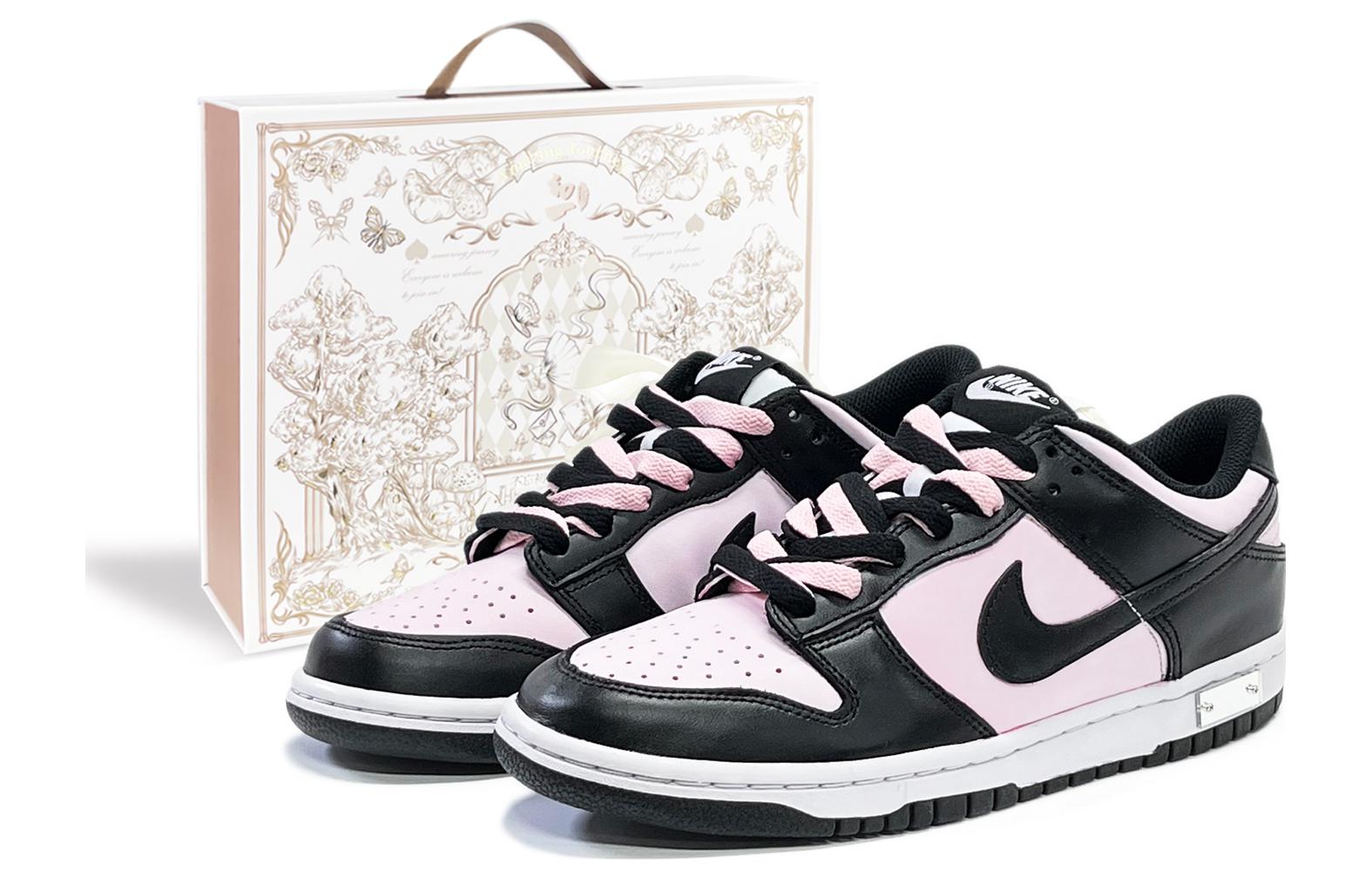 

Кроссовки Nike Dunk Skateboard Shoes Unisex Low-Top Black Pink