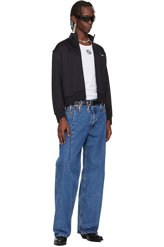 Спортивная куртка Cut-Up на молнии Vetements, черный — фото 4