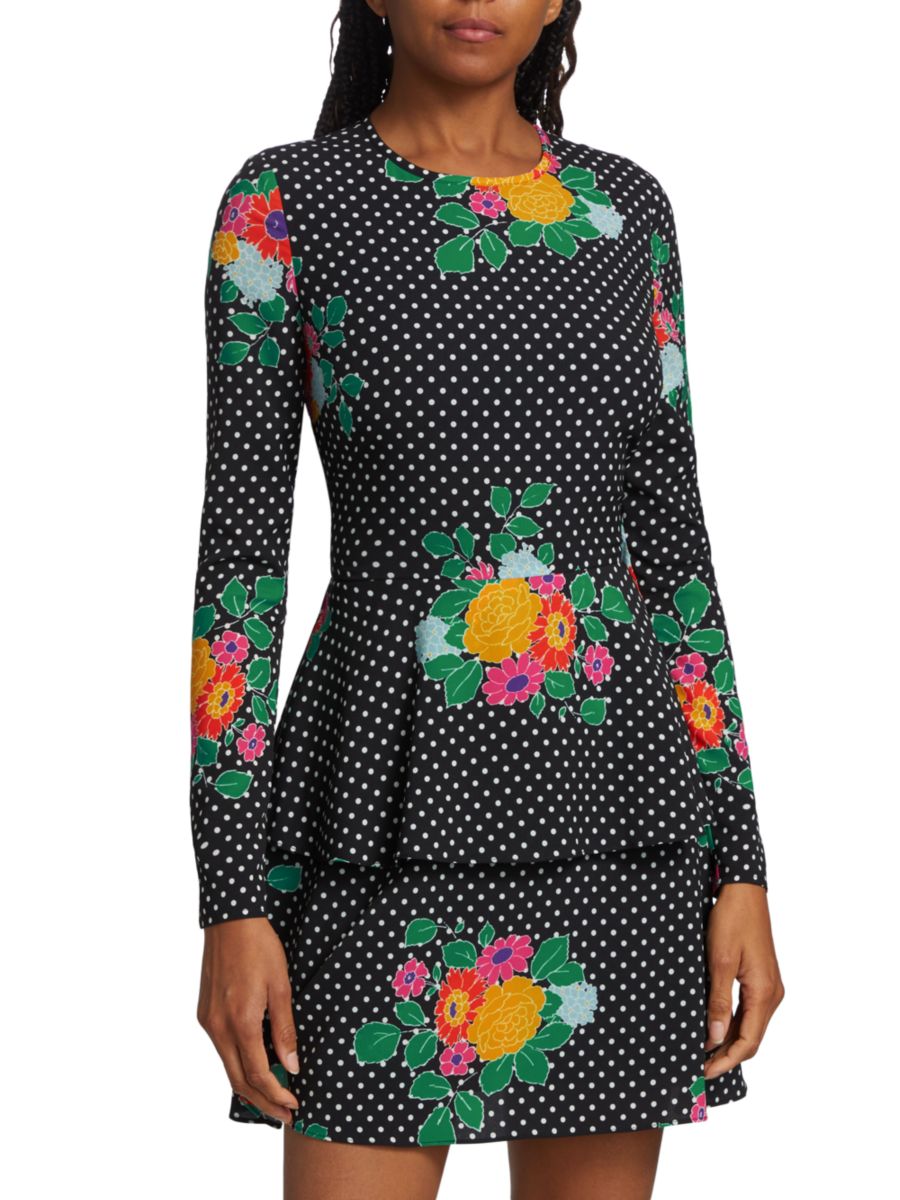 

Мини-платье в горошек Dalilah Amur, цвет Black Pop