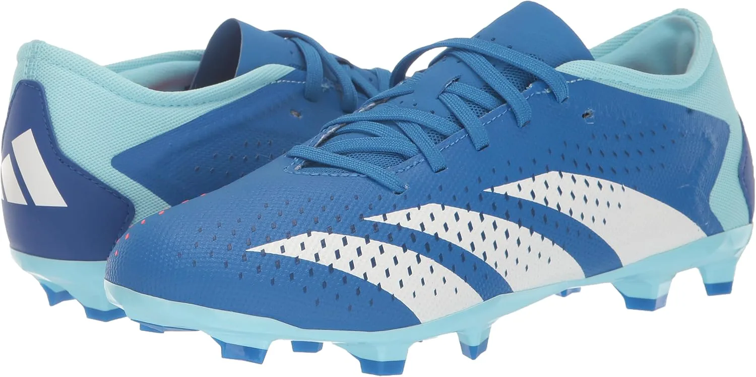 Футбольные бутсы Adidas Predator Accuracy.3 Low для твердого поля, белый/синий — фото 2
