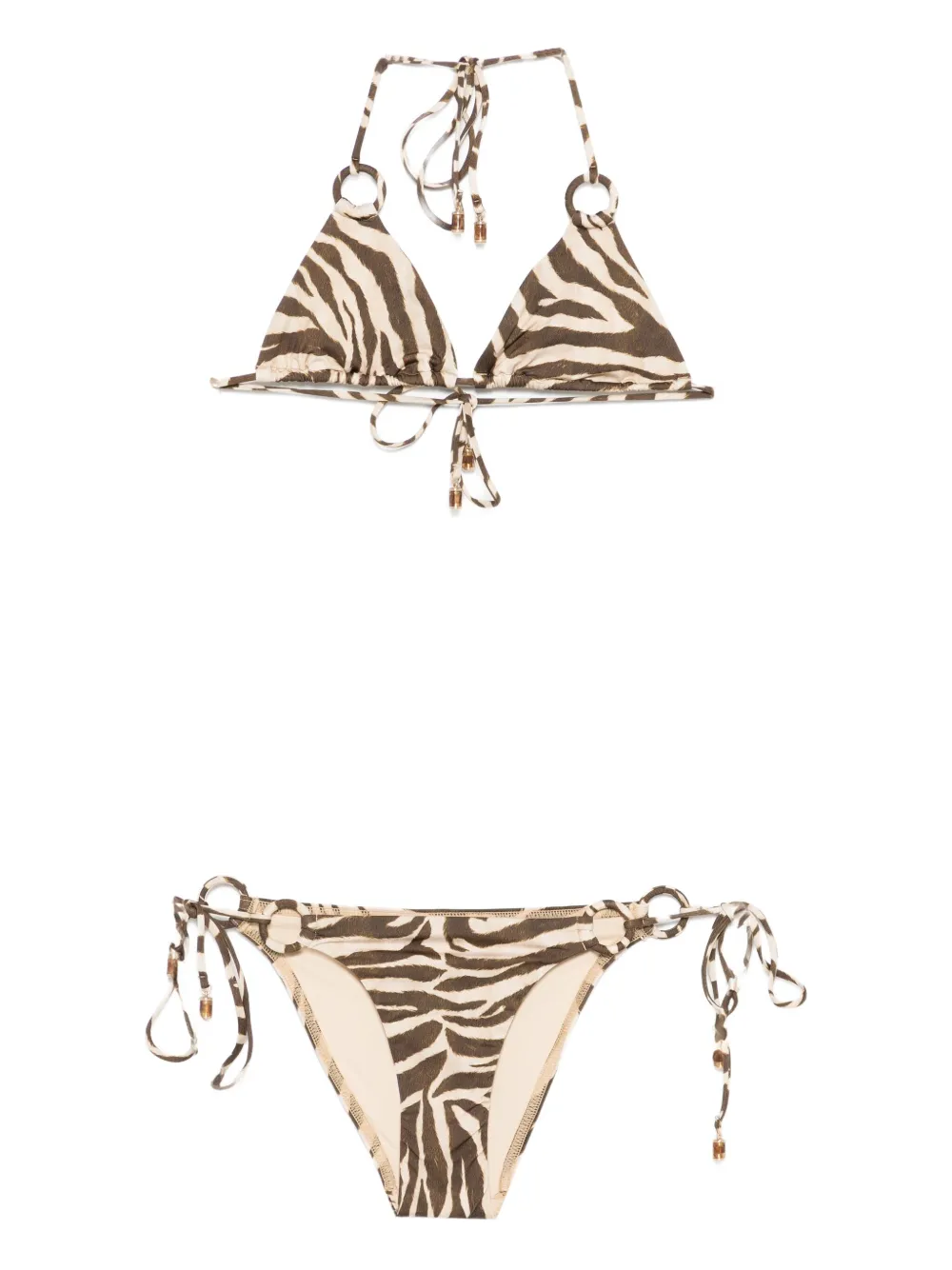 

Бикини Wanderlust с зебровым узором Zimmermann, коричневый