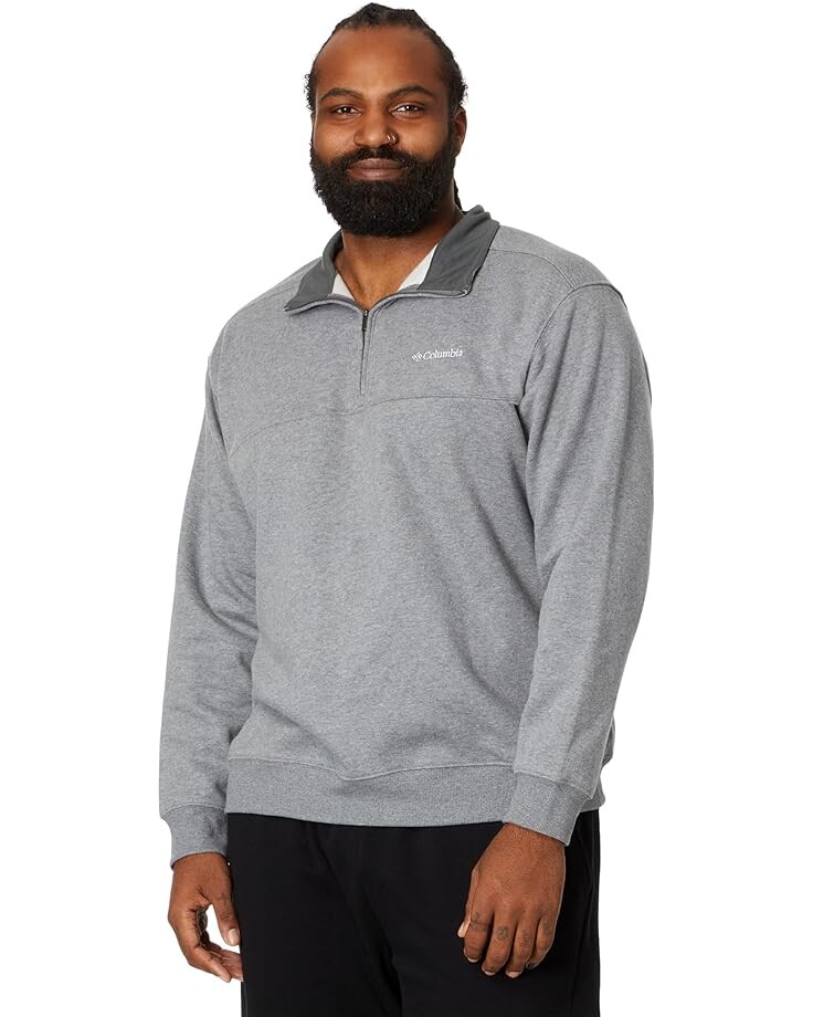 

Толстовка Columbia Big & Tall Hart Mountain II 1/2 Zip, цвет Charcoal Heather