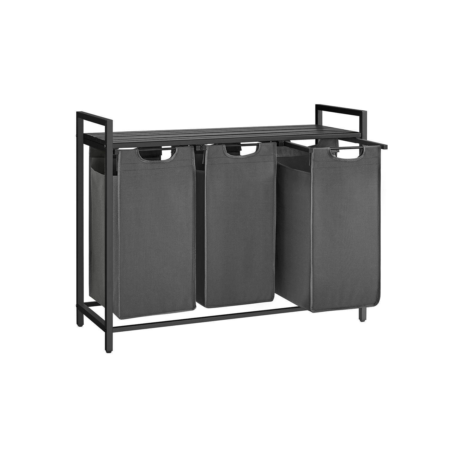 

Корзина для белья Hansiro, 33x72x92,5 см, серый