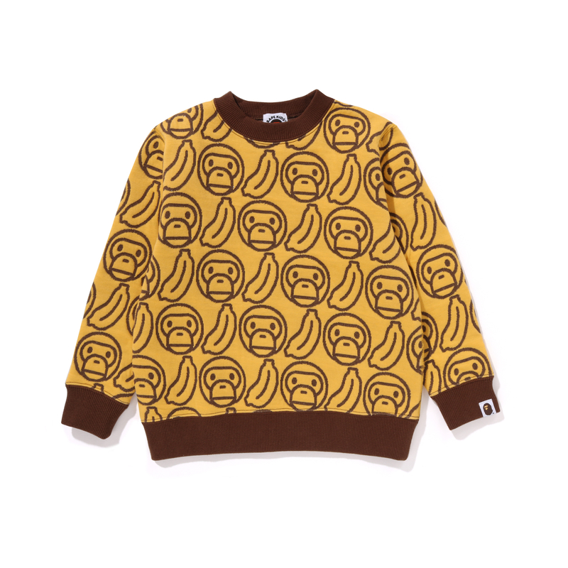 Свитшот для детей 3-7 лет A BATHING APE, желтый YEX — фото 4